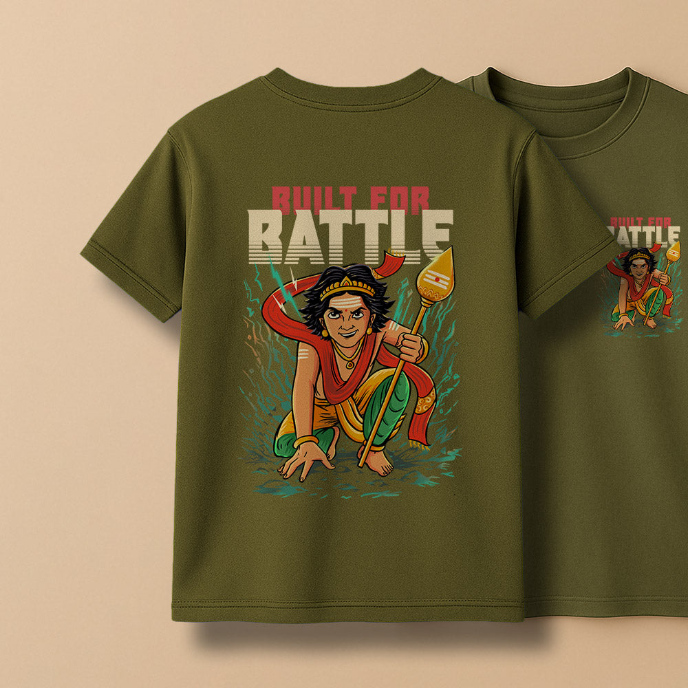 Built for battle! Murugan Unisex Back Printed T-Shirt!