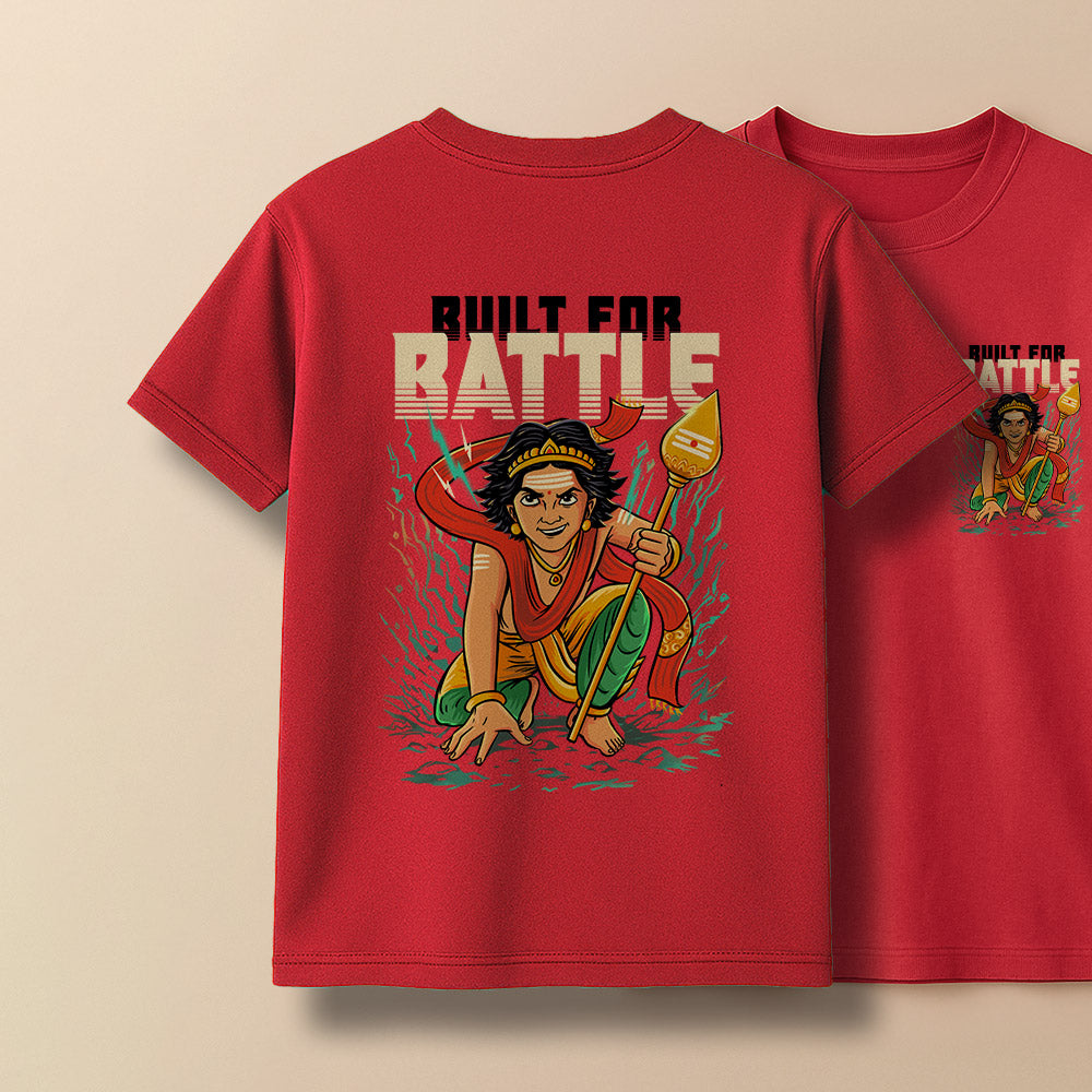 Built for battle! Murugan Unisex Back Printed T-Shirt!
