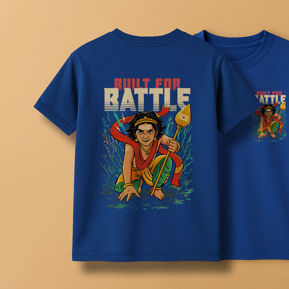 Built for battle! Murugan Unisex Back Printed T-Shirt!