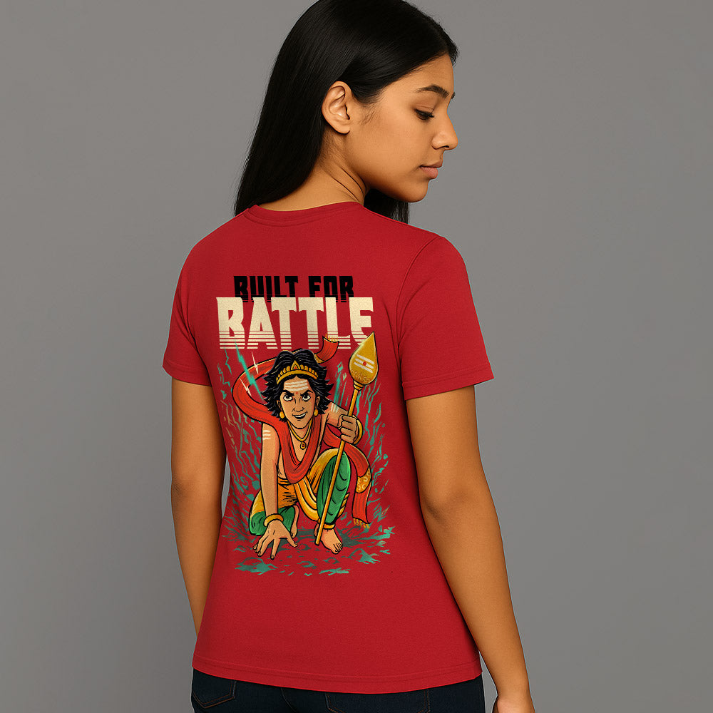 Built for battle! Murugan Unisex Back Printed T-Shirt!