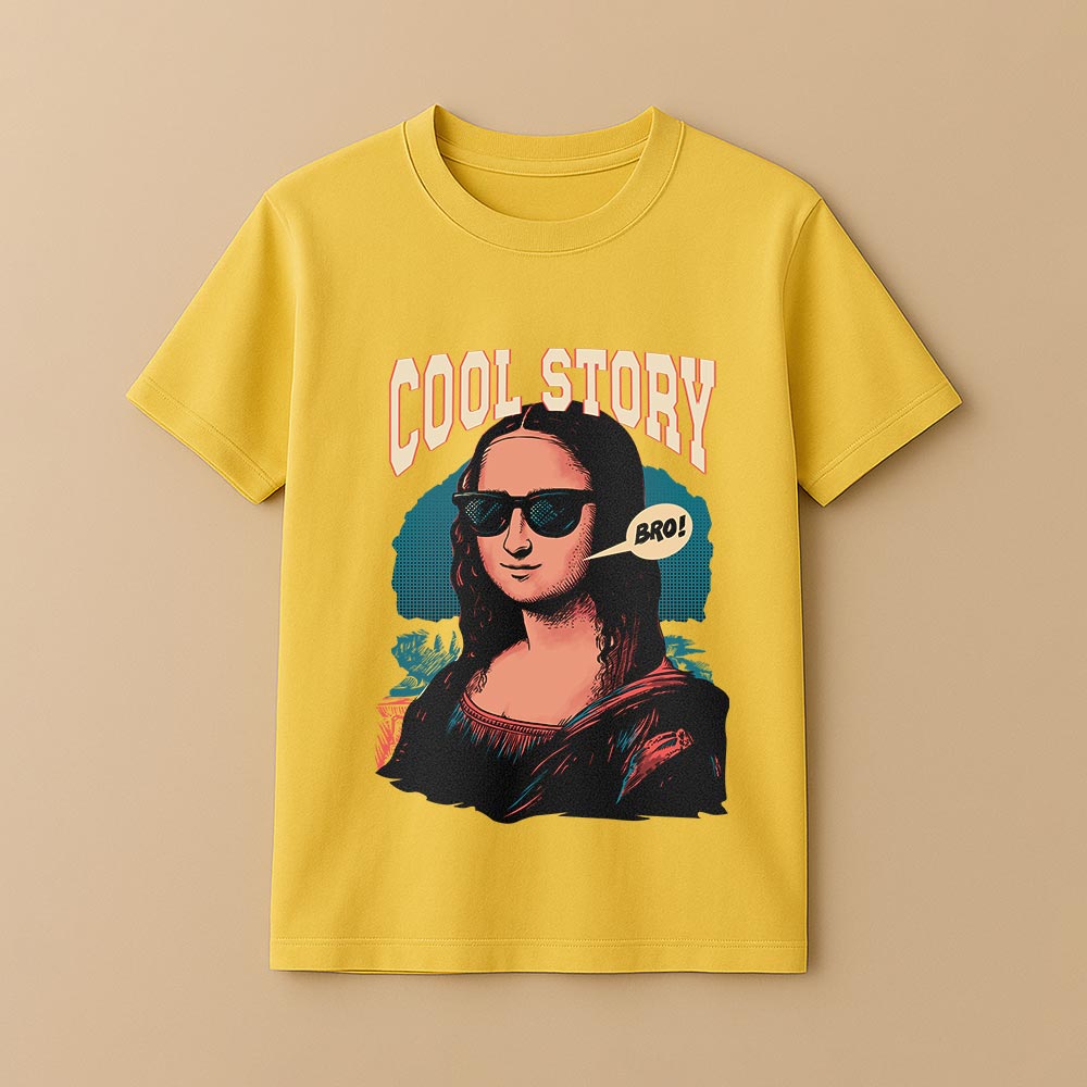Cool Story Bro - Monalisa Unisex T-Shirt