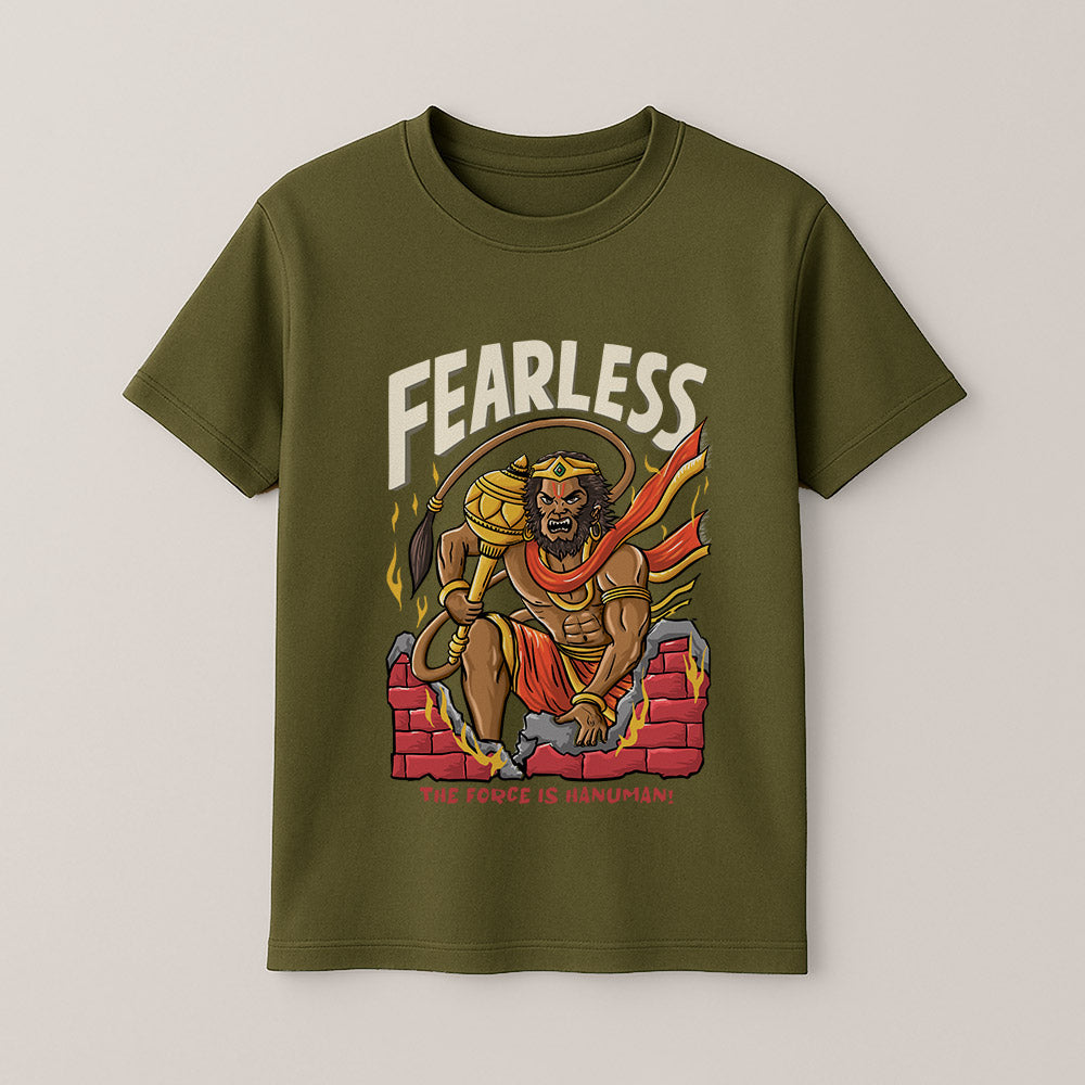 Fearless hanuman! Unisex Kids T-Shirt!