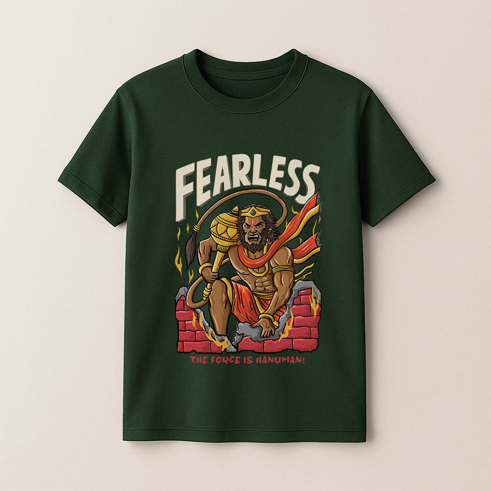 Fearless hanuman! Unisex Kids T-Shirt!