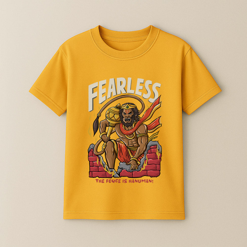 Fearless hanuman! Unisex Kids T-Shirt!