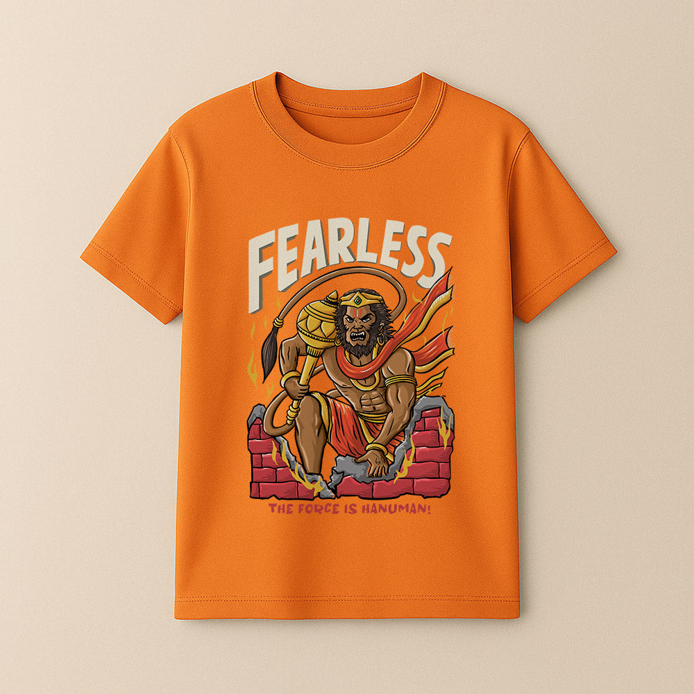 Fearless hanuman! Unisex Kids T-Shirt!