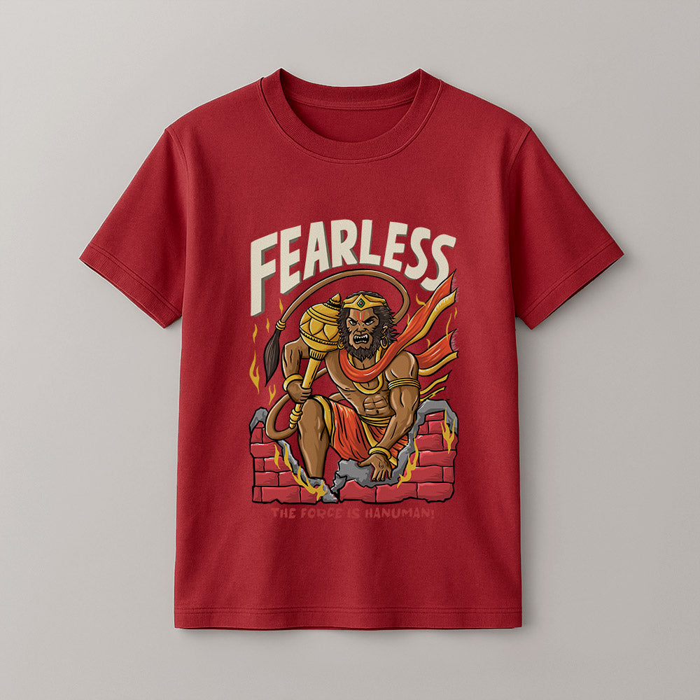 Fearless hanuman! Unisex Kids T-Shirt!