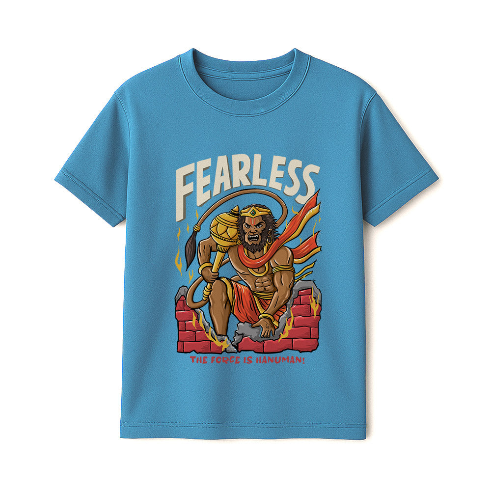 Fearless hanuman! Unisex Kids T-Shirt!