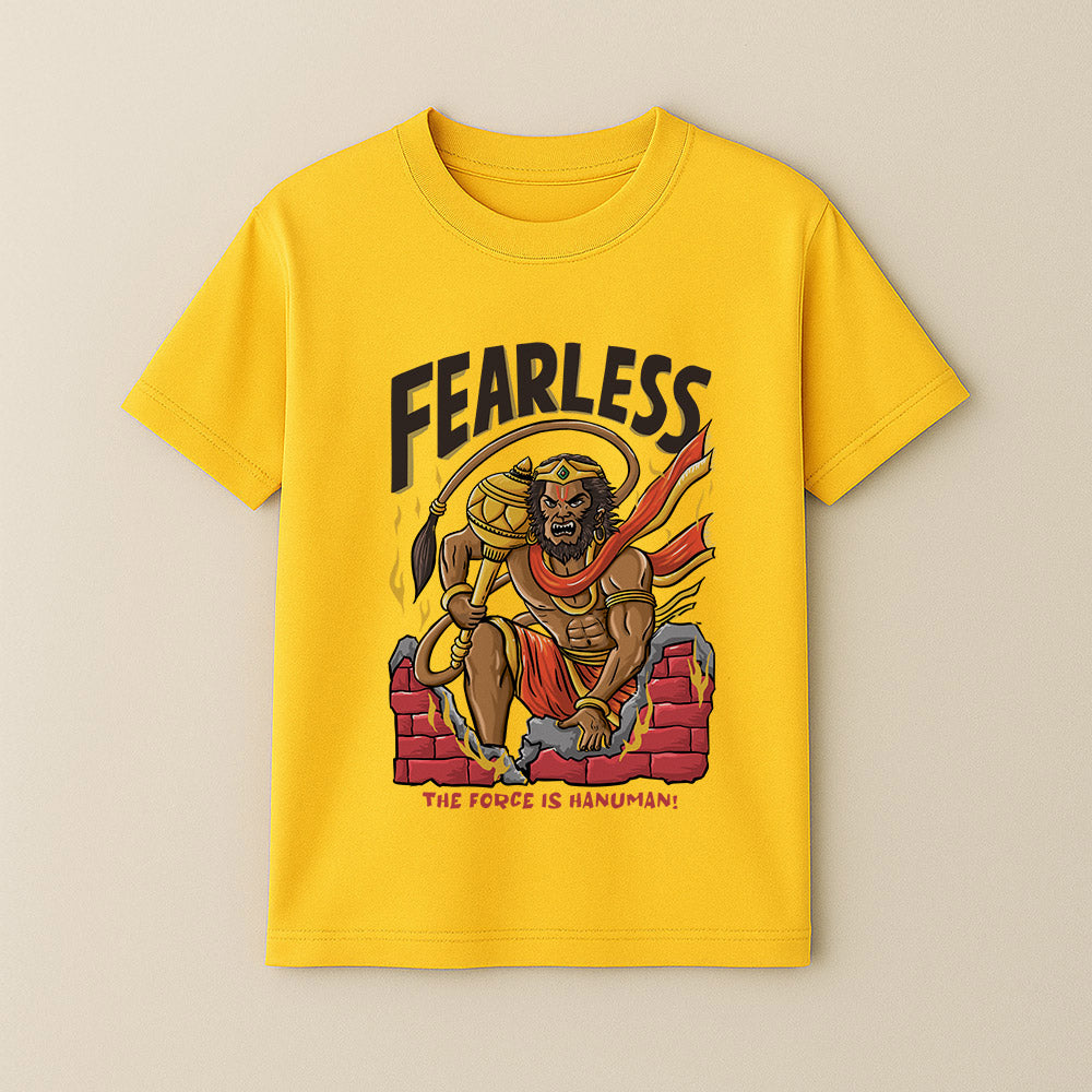 Fearless hanuman! Unisex Kids T-Shirt!