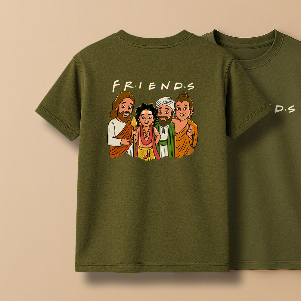 Friends! Unisex Back Printed T-Shirt!
