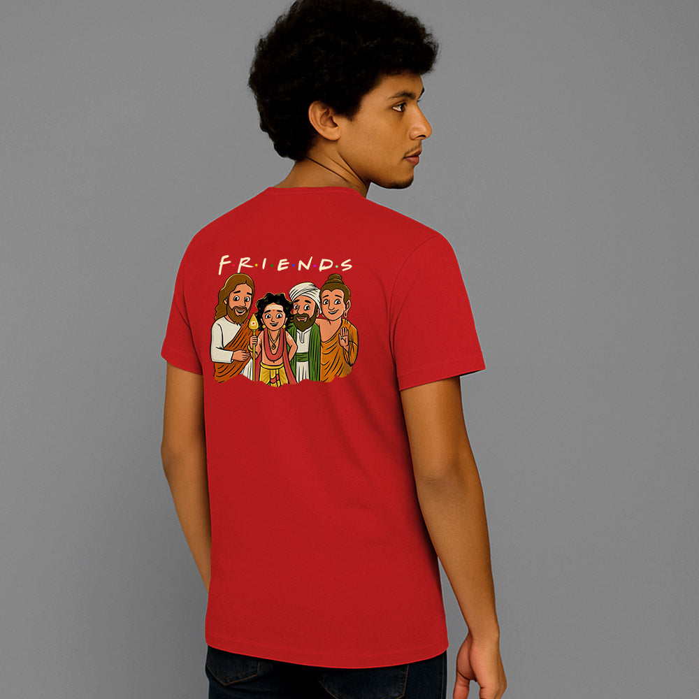 Friends! Unisex Back Printed T-Shirt!