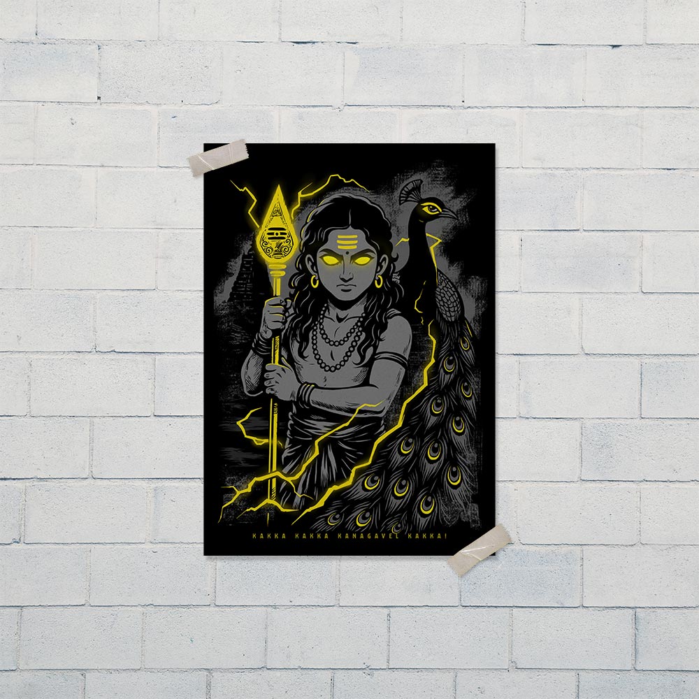 Fiery Murugan A3 Poster