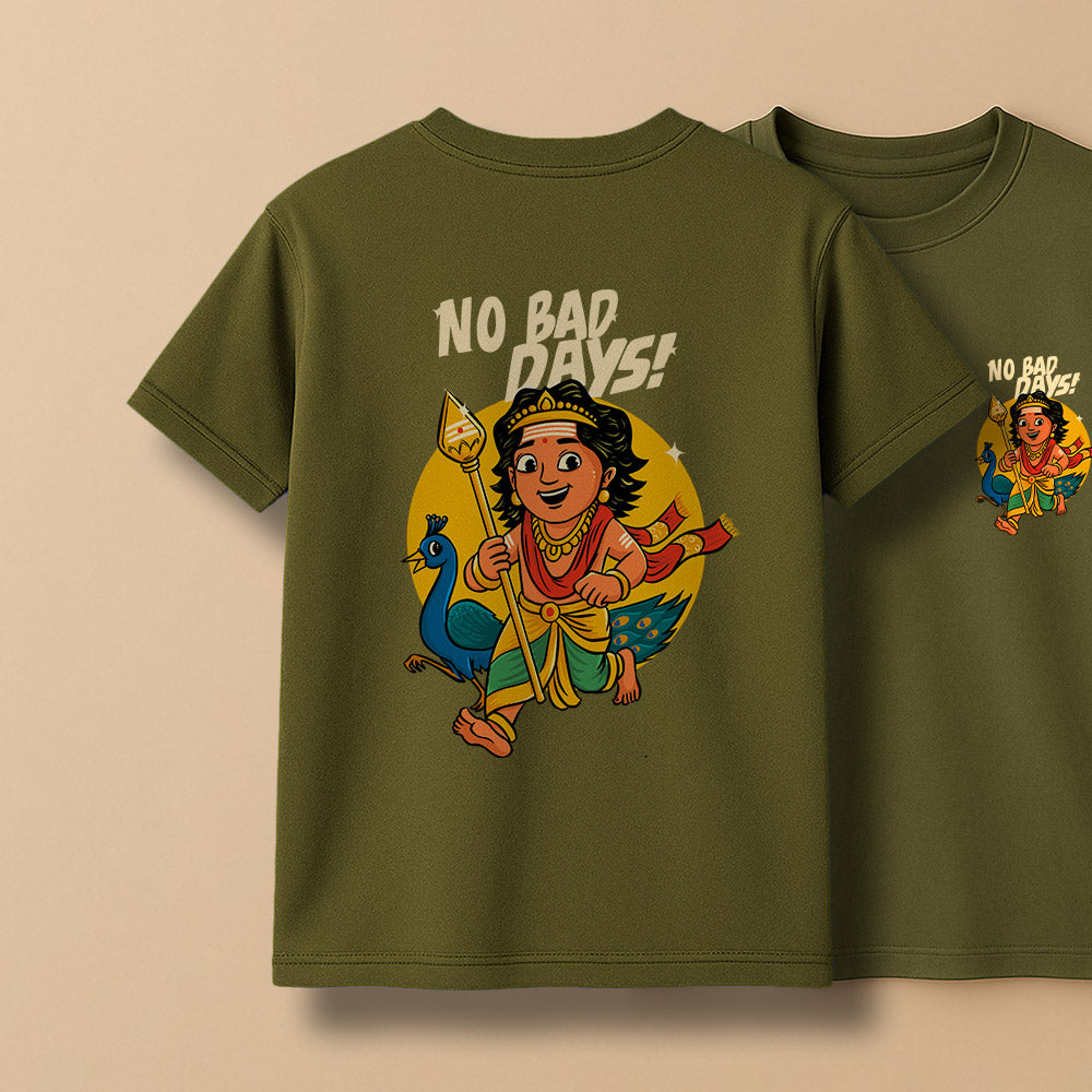 No Bad days! Murugan Unisex Back Printed T-Shirt!