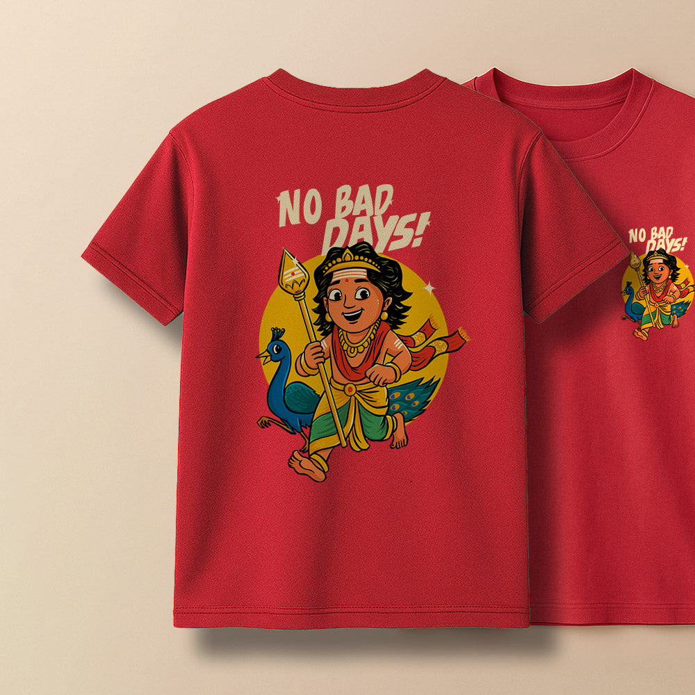 No Bad days! Murugan Unisex Back Printed T-Shirt!