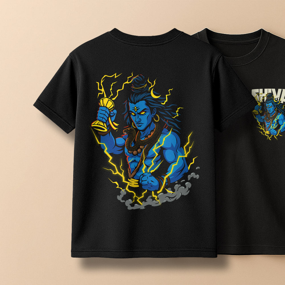 Fierce Shiva Unisex Back Printed Tshirt!
