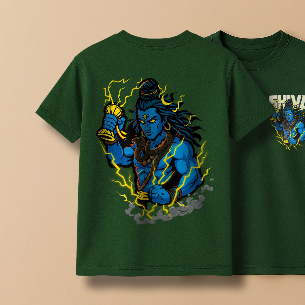 Fierce Shiva Unisex Back Printed Tshirt!