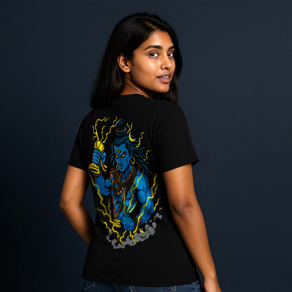 Fierce Shiva Unisex Back Printed Tshirt!