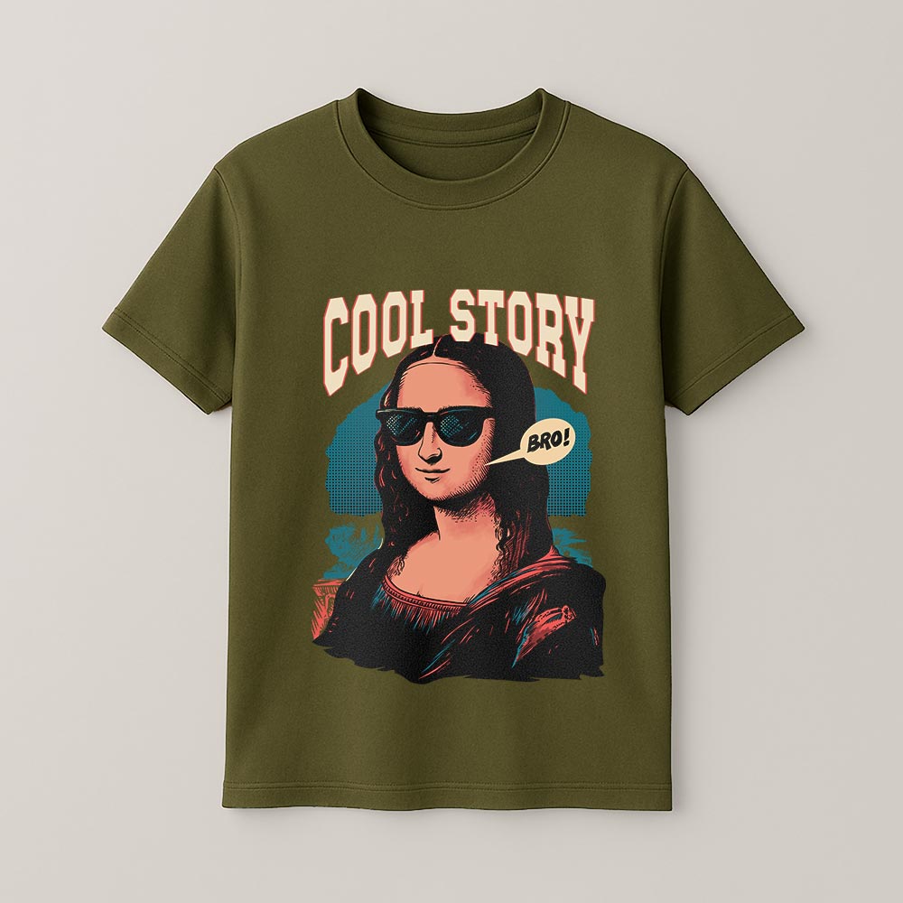 Cool Story Bro - Monalisa Unisex T-Shirt