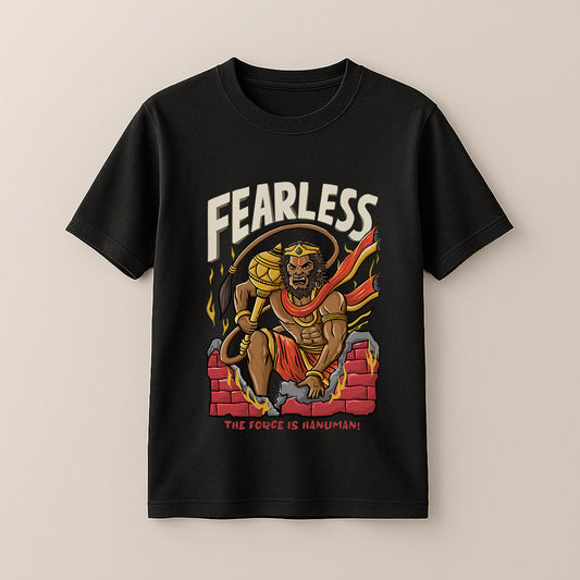 Fearless hanuman! Unisex Kids T-Shirt!