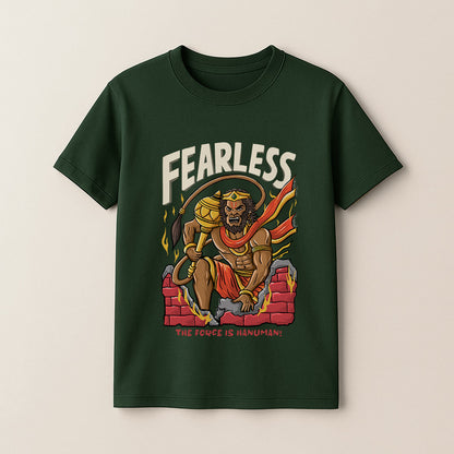 Fearless hanuman! Unisex Kids T-Shirt!