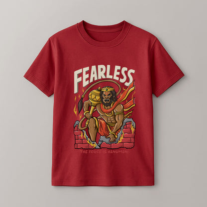 Fearless hanuman! Unisex Kids T-Shirt!