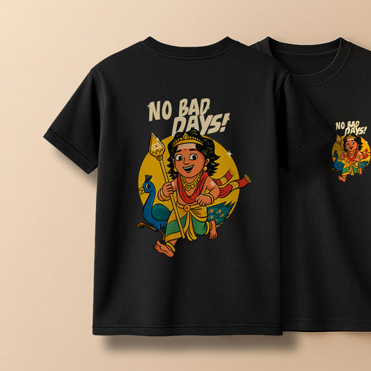 No Bad days! Murugan Unisex Back Printed T-Shirt!