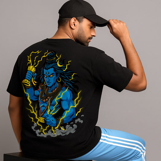 Fierce Shiva Unisex Back Printed Tshirt!