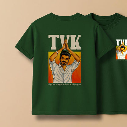 TVK Thalapathy Unisex Back Printed T-Shirt!