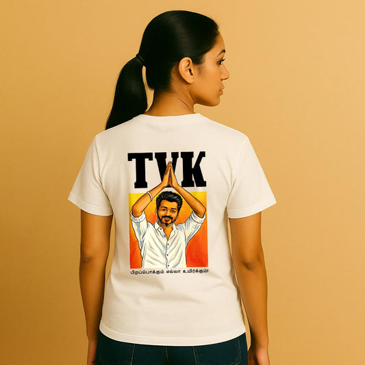 TVK Thalapathy Unisex Back Printed T-Shirt!